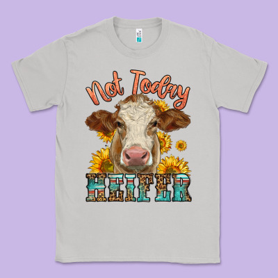Heifer With Sunflowers Classic Tee Designed By Lillyallendesigns