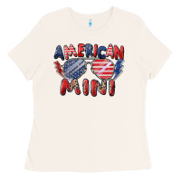Bone American mini Ladies Tee - Zillion Design Studio