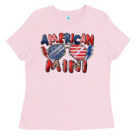 Bubblegum Pink American mini Ladies Tee - Zillion Design Studio
