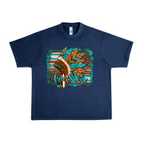 Navy free spirit native american indian headdress Urban Heavy Tee - Artiststas