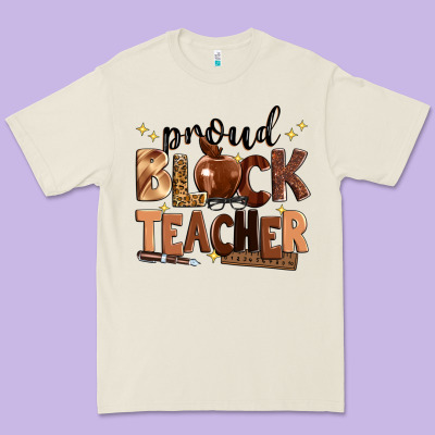 Proud Black Teacher Premium Tee Designed By Zillion Design Studio
