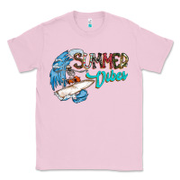 Bubblegum Pink Summer Vibes Classic Tee - CowhideDigitalArt