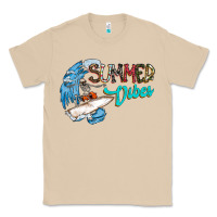 Mushroom Summer Vibes Classic Tee - CowhideDigitalArt