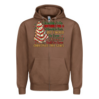 Chestnut sketchy stuff for some christmas tree cakes Zipper Hoodie - MaliasSmallBusiness