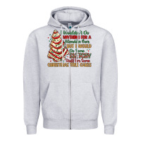 Heather Grey sketchy stuff for some christmas tree cakes Zipper Hoodie - MaliasSmallBusiness