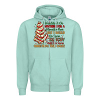 Seafoam sketchy stuff for some christmas tree cakes Zipper Hoodie - MaliasSmallBusiness