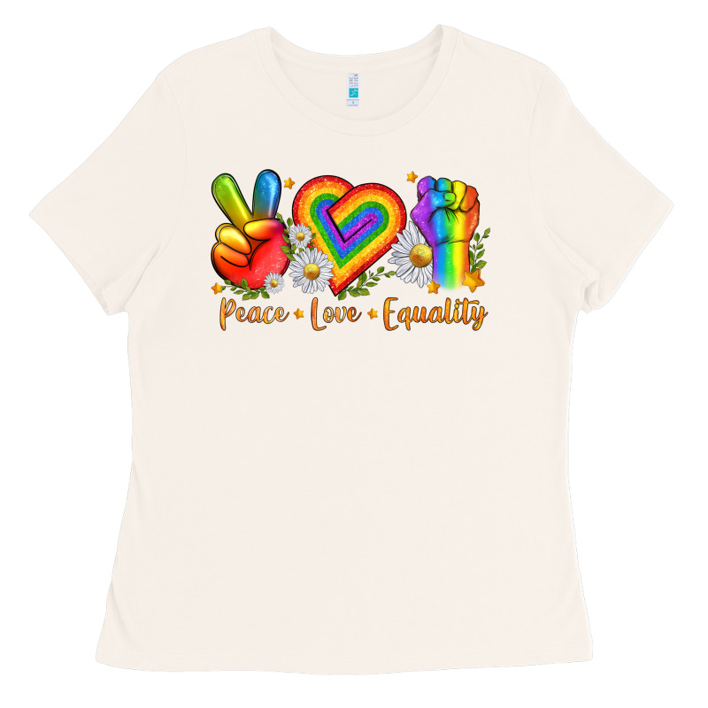 Peace Love Equality Ladies Tee by texasbilliewilder | Teevron