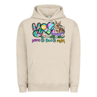 Pigment French Oak Peace love Easter Day Urban Hoodie - CowGirlArtShop