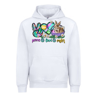 White Peace love Easter Day Urban Hoodie - CowGirlArtShop