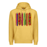 Antique Gold Mexico Serape Brushstroke Premium Hoodie - texasbilliewilder