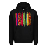 Black Mexico Serape Brushstroke Premium Hoodie - texasbilliewilder