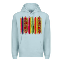 Blue Mist Mexico Serape Brushstroke Premium Hoodie - texasbilliewilder