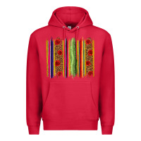 Cardinal Mexico Serape Brushstroke Premium Hoodie - texasbilliewilder