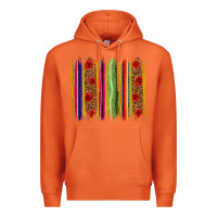 Carrot Mexico Serape Brushstroke Premium Hoodie - texasbilliewilder