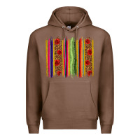 Chestnut Mexico Serape Brushstroke Premium Hoodie - texasbilliewilder