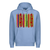 Colony Blue Mexico Serape Brushstroke Premium Hoodie - texasbilliewilder