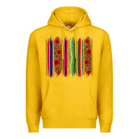 Lemon Mexico Serape Brushstroke Premium Hoodie - texasbilliewilder