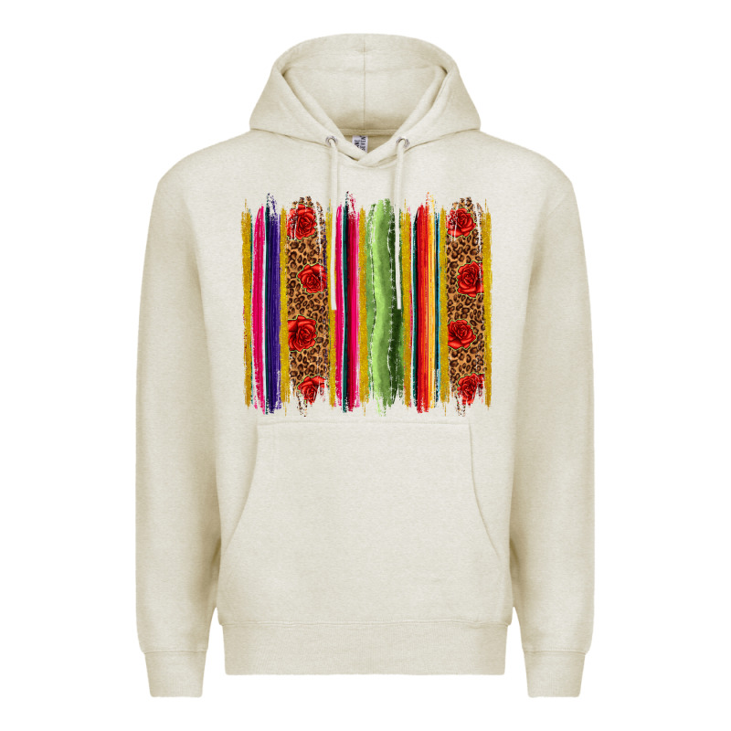 Mexico Serape Brushstroke Premium Hoodie by texasbilliewilder | Teevron