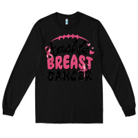 Black tackle breast cancer Long Sleeve Tee - MaliasSmallBusiness