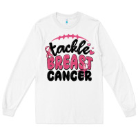 White tackle breast cancer Long Sleeve Tee - MaliasSmallBusiness