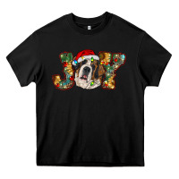 Black Saint Bernard Christmas joy, Heavy Core Tee - RanaPortraitStore