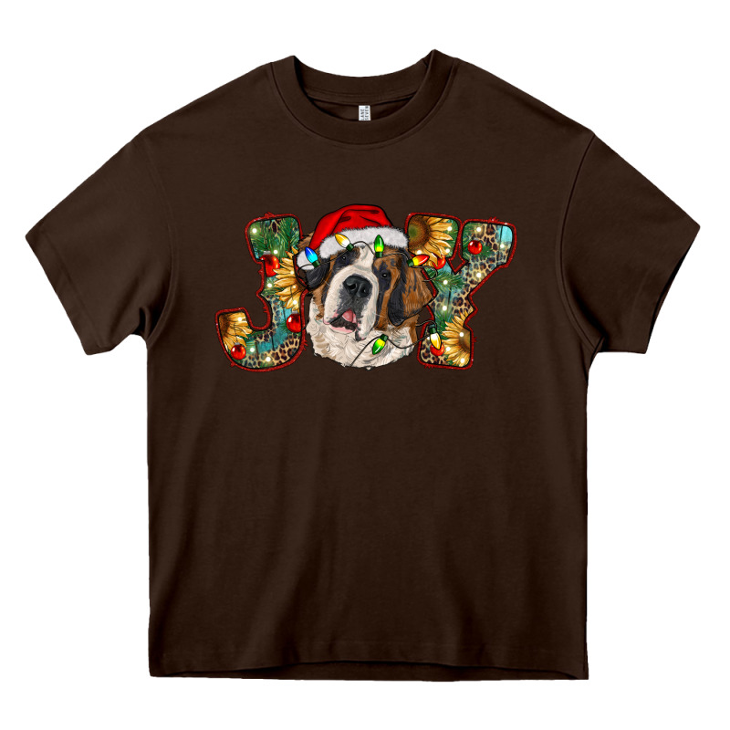 Saint Bernard Christmas Joy, Heavy Core Tee by RanaPortraitStore | Teevron