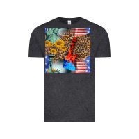 Vintage Black statue of liberty american flag Vintage Tee - BundleAndBundleShop