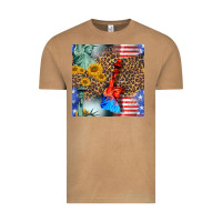 Statue Of Liberty American Flag Vintage Tee | Teevron