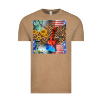 Vintage Coffee statue of liberty american flag Vintage Tee - BundleAndBundleShop