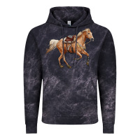 Cloud Black horse body Vintage Hoodie - RanaPortraitStore