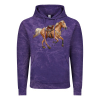 Cloud Purple horse body Vintage Hoodie - RanaPortraitStore