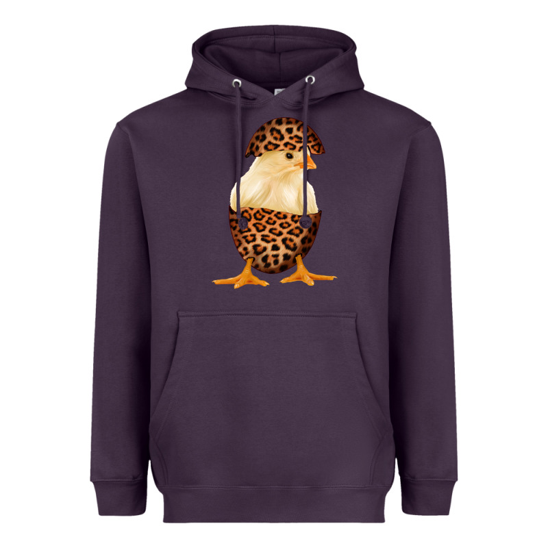 Chick With Leopard Eggshell Heavyweight Hoodie by Bettercallsaul | Teevron