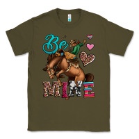 Army Green be mine cowboy rodeo valentines day Classic Tee - Jasminsmagicworld