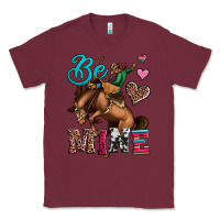 Burgundy be mine cowboy rodeo valentines day Classic Tee - Jasminsmagicworld