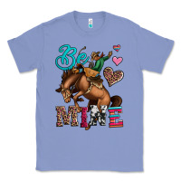 Colony Blue be mine cowboy rodeo valentines day Classic Tee - Jasminsmagicworld