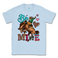Dusty Blue be mine cowboy rodeo valentines day Classic Tee - Jasminsmagicworld