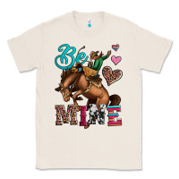 Natural be mine cowboy rodeo valentines day Classic Tee - Jasminsmagicworld