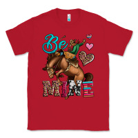 Red be mine cowboy rodeo valentines day Classic Tee - Jasminsmagicworld
