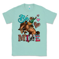 Seafoam be mine cowboy rodeo valentines day Classic Tee - Jasminsmagicworld