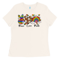 Bone peace love pride Ladies Tee - texasbilliewilder