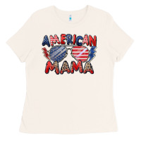 Bone American mama Ladies Tee - Zillion Design Studio