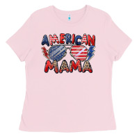 Bubblegum Pink American mama Ladies Tee - Zillion Design Studio