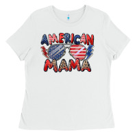 White American mama Ladies Tee - Zillion Design Studio