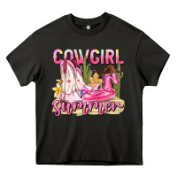Asphalt cowgirl summer Heavy Core Tee - texasbilliewilder