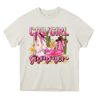 Cream cowgirl summer Heavy Core Tee - texasbilliewilder