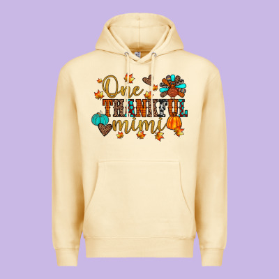One Thankful Mimi Premium Hoodie Designed By Jahusdesignshop