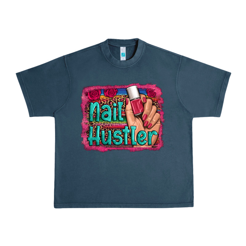 Nail Hustler Serape Leopard Background Urban Heavy Tee by Artiststas | Teevron