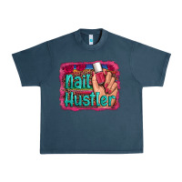 Midnight Navy nail hustler serape leopard background Urban Heavy Tee - Artiststas
