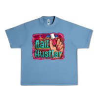 Pebble Blue nail hustler serape leopard background Urban Heavy Tee - Artiststas