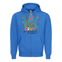 True Royal grow in grace Zipper Hoodie - MaliasSmallBusiness